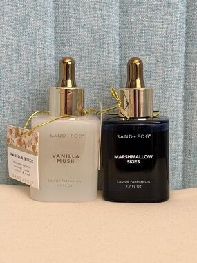 NEW Sand + Fog Vanilla Musk & Marshmallow Skies Parfum Oil Duo